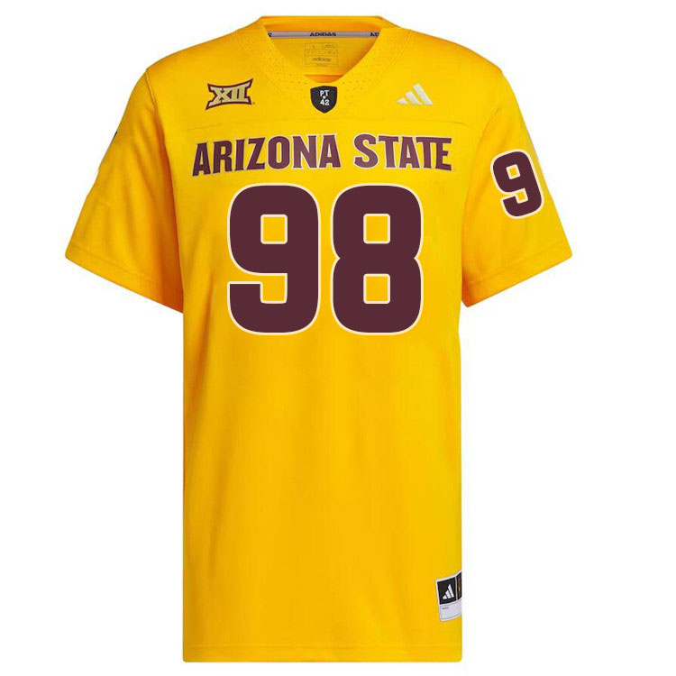 #98 D.J. Davidson Arizona State Sun Devils College Football Jerseys Stitched-Gold